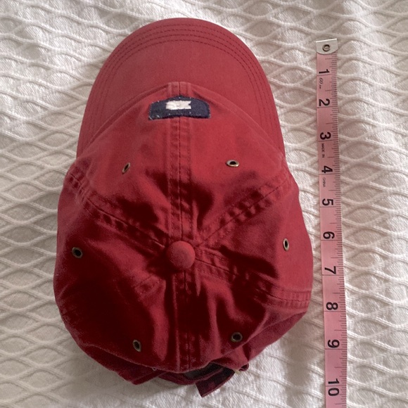 Banana Republic Red Cap with Golden Ring Adjustments - Picture 4 of 4